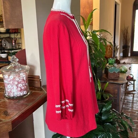 Reba Embroidered Tunic top szM - Picture 4 of 10